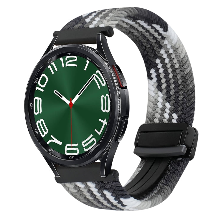 20mmマグネットバックル編み込み時計ベルト、Samsung Galaxy Watch FE 40mm用、Samsung Galaxy Watch 6 Classic用