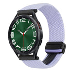 20mmマグネットバックル編み込み時計ベルト、Samsung Galaxy Watch FE 40mm用、Samsung Galaxy Watch 6 Classic用