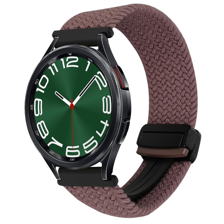 20mmマグネットバックル編み込み時計ベルト、Samsung Galaxy Watch FE 40mm用、Samsung Galaxy Watch 6 Classic用