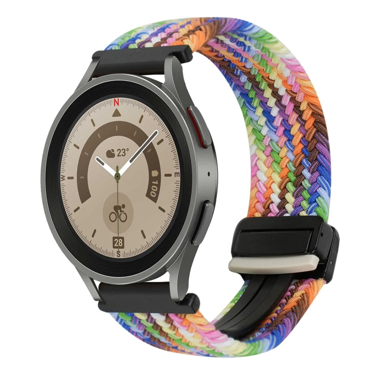20mmマグネットバックル編み込み時計ベルト、Samsung Galaxy Watch 5 Pro用、Samsung Gear Sport用
