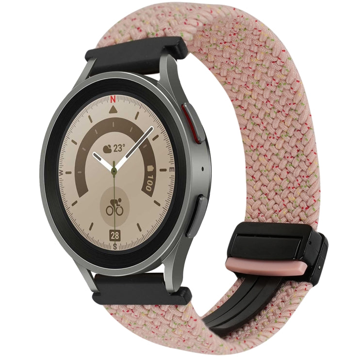 20mmマグネットバックル編み込み時計ベルト、Samsung Galaxy Watch 5 Pro用、Samsung Gear Sport用