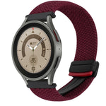 20mmマグネットバックル編み込み時計ベルト、Samsung Galaxy Watch 5 Pro用、Samsung Gear Sport用