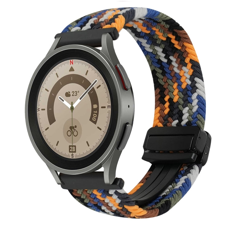 20mmマグネットバックル編み込み時計ベルト、Samsung Galaxy Watch 5 Pro用、Samsung Gear Sport用