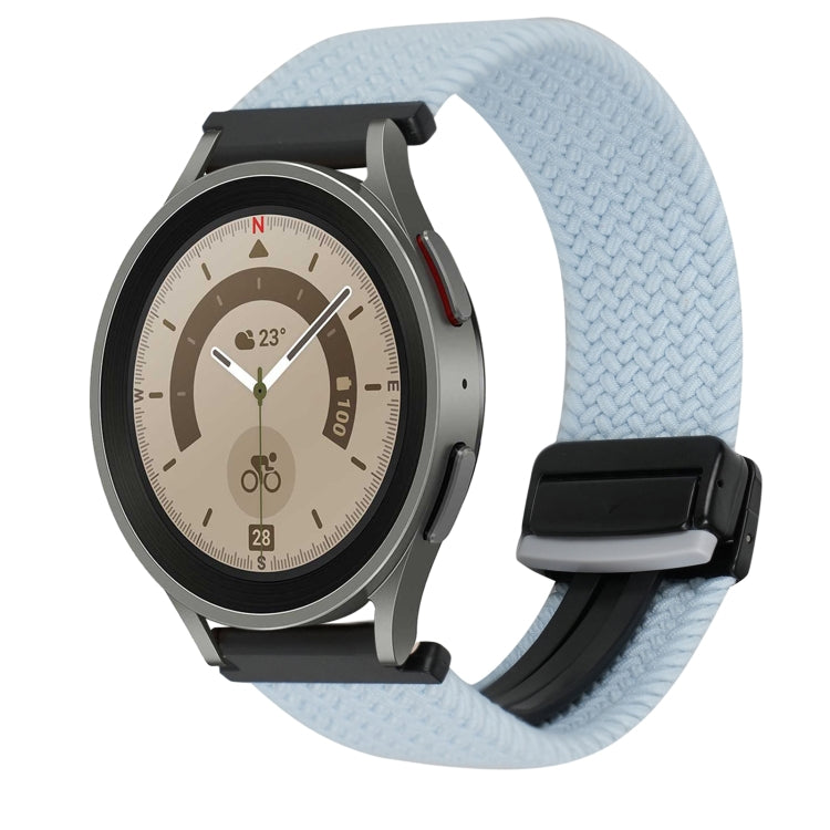 20mmマグネットバックル編み込み時計ベルト、Samsung Galaxy Watch 5 Pro用、Samsung Gear Sport用