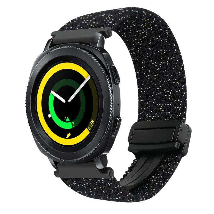 20mmマグネットバックル編み込み時計ベルト、Samsung Galaxy Watch 5 Pro用、Samsung Gear Sport用