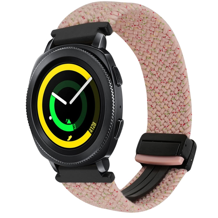 20mmマグネットバックル編み込み時計ベルト、Samsung Galaxy Watch 5 Pro用、Samsung Gear Sport用