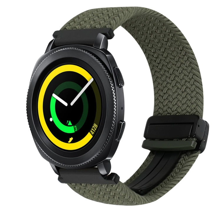 20mmマグネットバックル編み込み時計ベルト、Samsung Galaxy Watch 5 Pro用、Samsung Gear Sport用