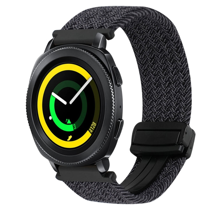 20mmマグネットバックル編み込み時計ベルト、Samsung Galaxy Watch 5 Pro用、Samsung Gear Sport用