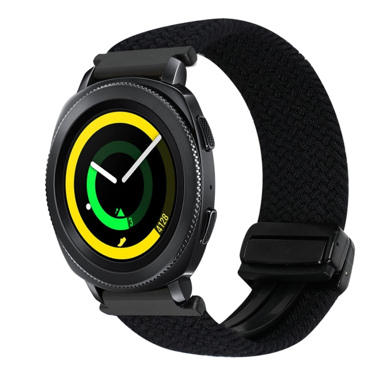 20mmマグネットバックル編み込み時計ベルト、Samsung Galaxy Watch 5 Pro用、Samsung Gear Sport用