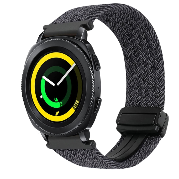 20mmマグネットバックル編み込み時計ベルト、Samsung Galaxy Watch 5 Pro用、Samsung Gear Sport用