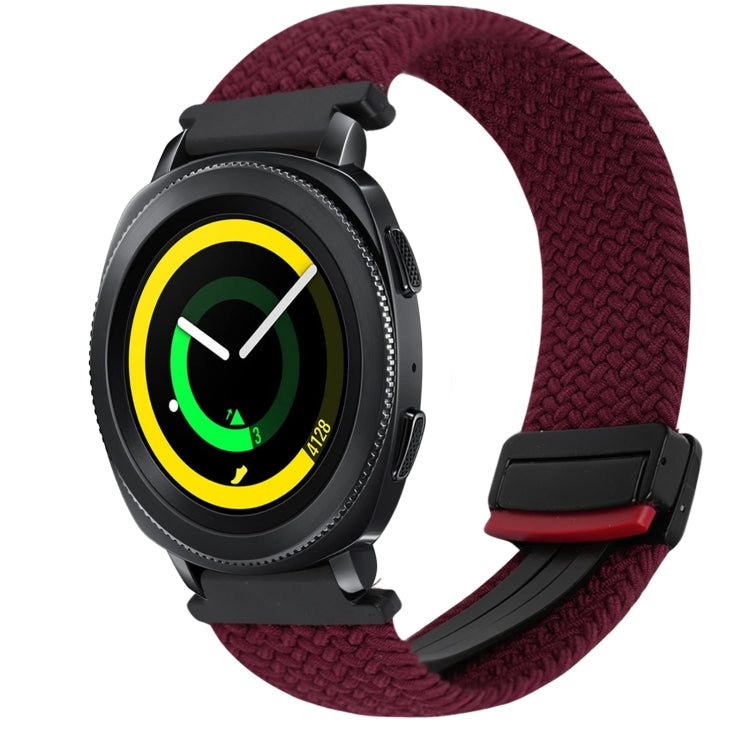 20mmマグネットバックル編み込み時計ベルト、Samsung Galaxy Watch 5 Pro用、Samsung Gear Sport用