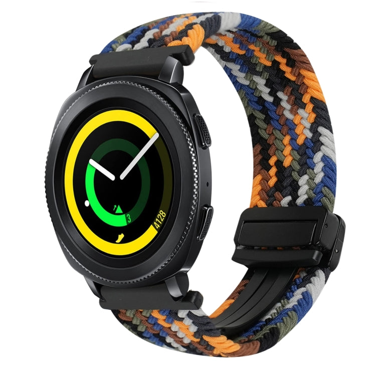 20mmマグネットバックル編み込み時計ベルト、Samsung Galaxy Watch 5 Pro用、Samsung Gear Sport用