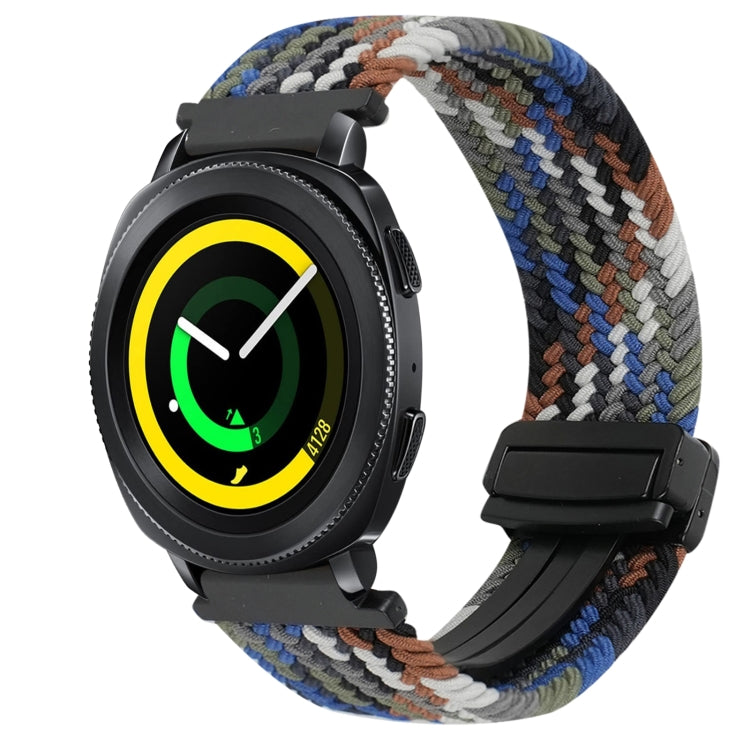 20mmマグネットバックル編み込み時計ベルト、Samsung Galaxy Watch 5 Pro用、Samsung Gear Sport用