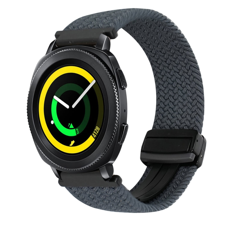 20mmマグネットバックル編み込み時計ベルト、Samsung Galaxy Watch 5 Pro用、Samsung Gear Sport用