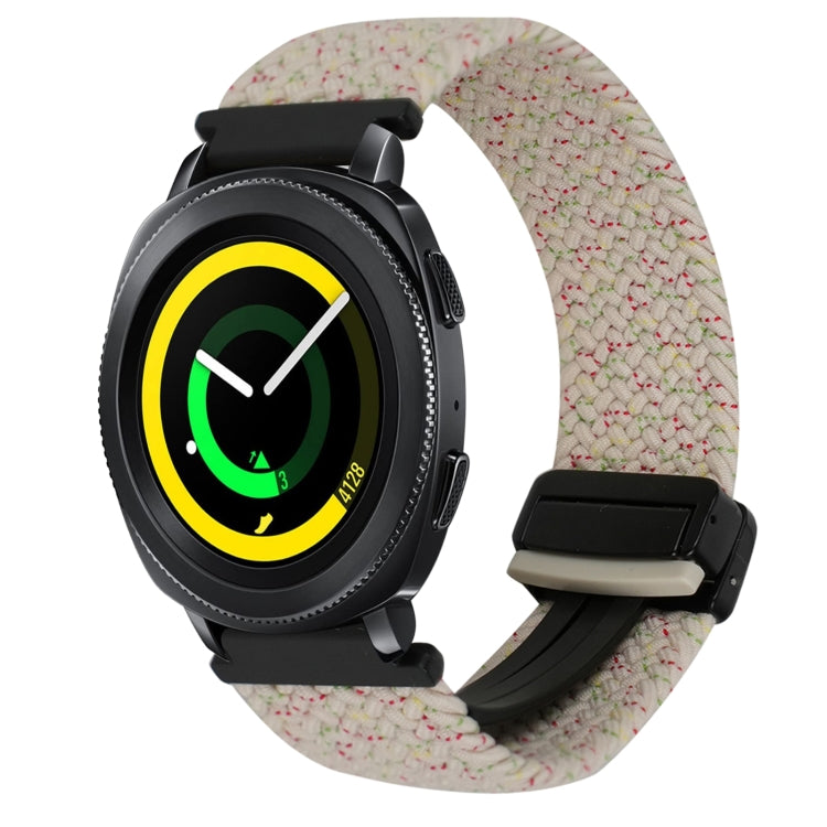 20mmマグネットバックル編み込み時計ベルト、Samsung Galaxy Watch 5 Pro用、Samsung Gear Sport用