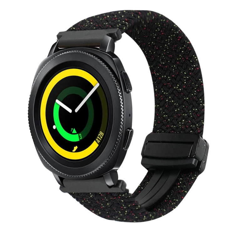 20mmマグネットバックル編み込み時計ベルト、Samsung Galaxy Watch 5 Pro用、Samsung Gear Sport用
