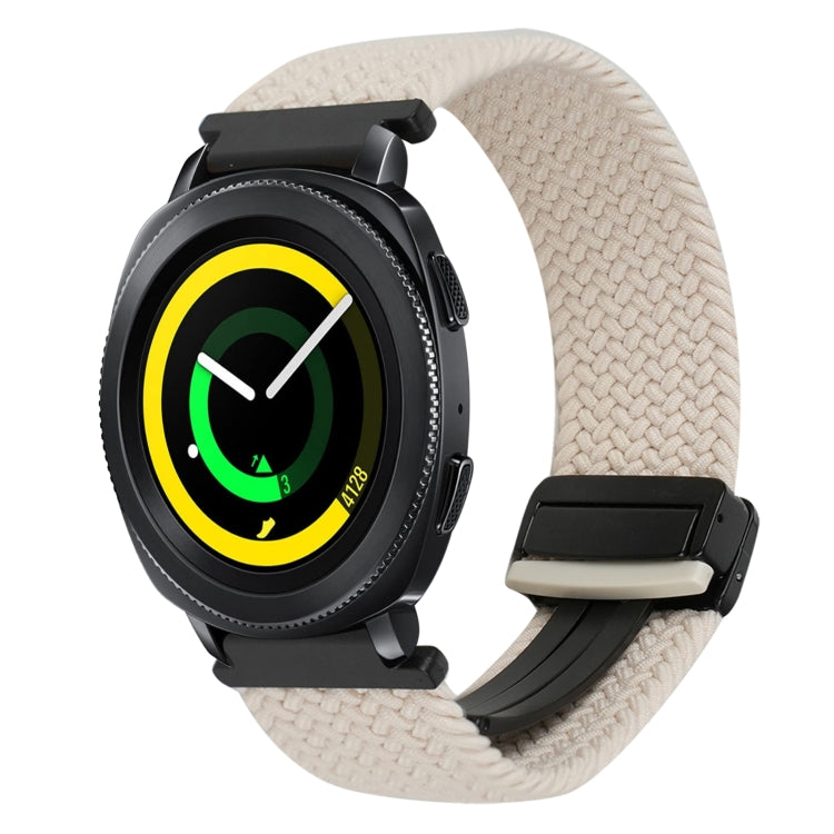 20mmマグネットバックル編み込み時計ベルト、Samsung Galaxy Watch 5 Pro用、Samsung Gear Sport用