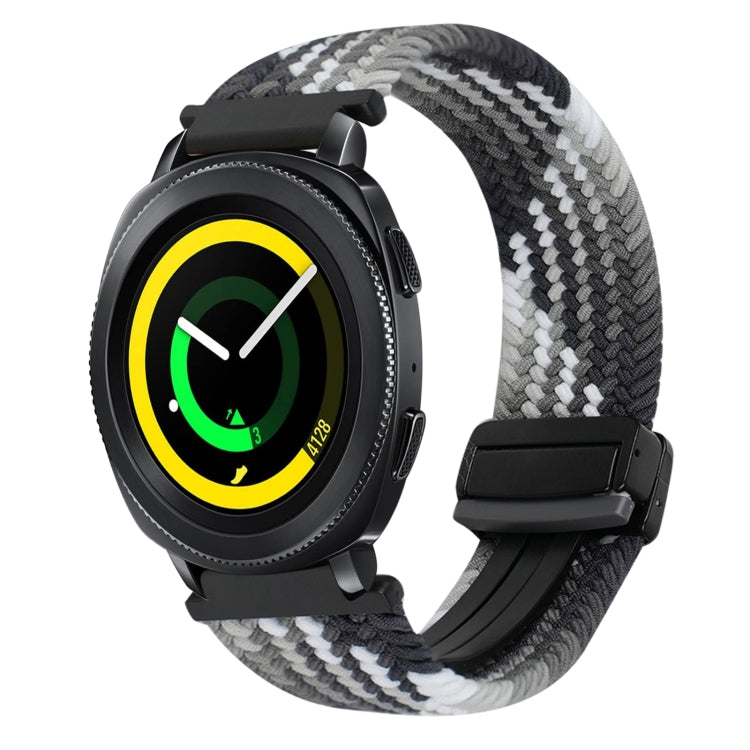 20mmマグネットバックル編み込み時計ベルト、Samsung Galaxy Watch 5 Pro用、Samsung Gear Sport用