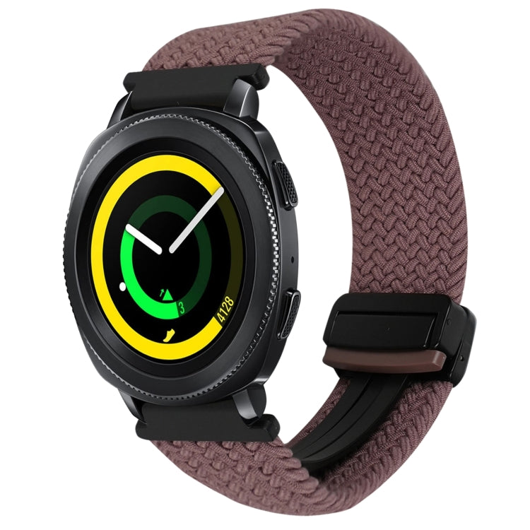 20mmマグネットバックル編み込み時計ベルト、Samsung Galaxy Watch 5 Pro用、Samsung Gear Sport用