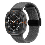 Samsung Galaxy Watch Ultra 47mm用折りたたみ磁気バックル編み込みウォッチバンド