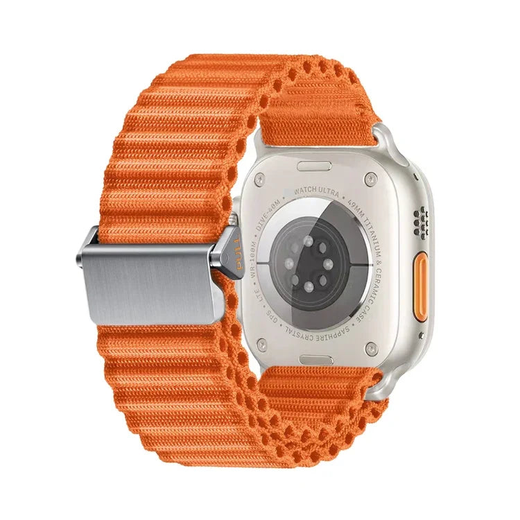 Off Road Magnetic Buckle Braided Nylon Watch Band, For Apple Watch SE 2023 44mm, For Apple Watch SE 2023 40mm, For Apple Watch Ultra 2 49mm, For Apple Watch Series 9 45mm, For Apple Watch Series 9 41mm, For Apple Watch Ultra 49mm                       ...