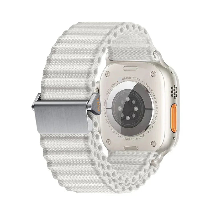 オフロード マグネットバックル 編みナイロン ウォッチバンド、Apple Watch Series 6 40mm用、Apple Watch Series 6 44mm用、Apple Watch Series 5 44mm用、Apple Watch Series 5 40mm用、Apple Watch Series 4 44mm用、Apple Watch Series 4 40mm用