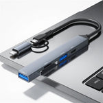 ADS-805 8ピン + Type-CからUSB-Cデータ + USB 2.0 / 3.0 + SD / TFカードリーダーハブ拡張コンバーター, ADS-805
