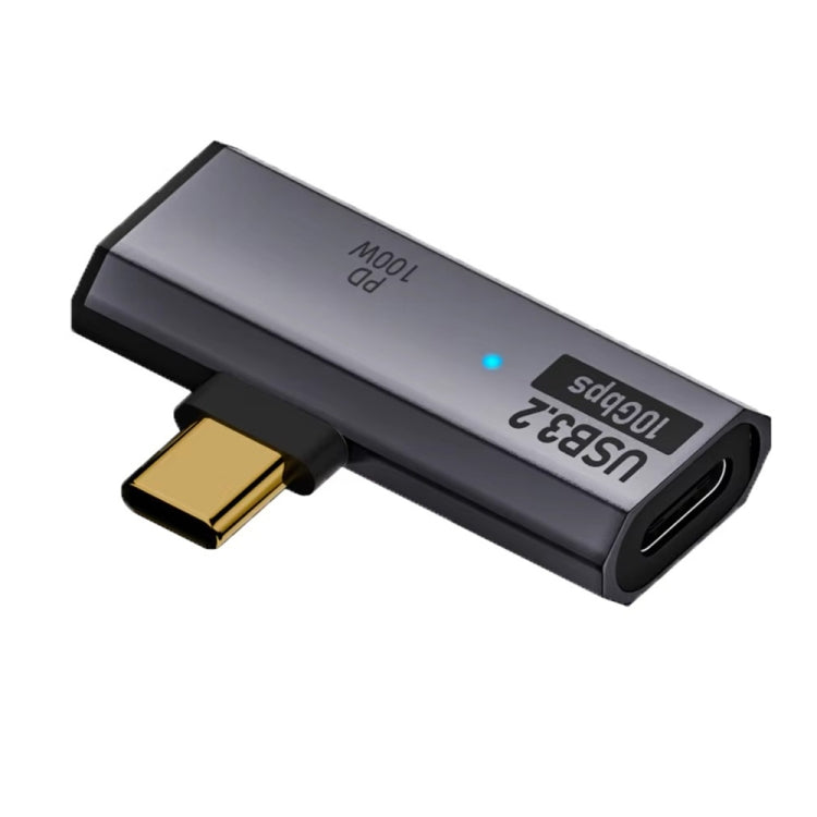 USB-C / Type-C オスからデュアル Type-C メス USB3.2/10Gbps OTG コンバーター PD100W 充電アダプター、デュアル Type-C