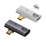 USB-C / Type-C オスからデュアル Type-C メス USB3.2/10Gbps OTG コンバーター PD100W 充電アダプター、デュアル Type-C