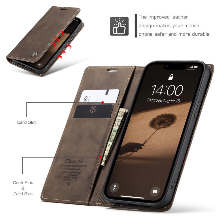 CaseMe 013 Multifunctional Horizontal Flip Leather Phone Case, For iPhone 17e / 16e