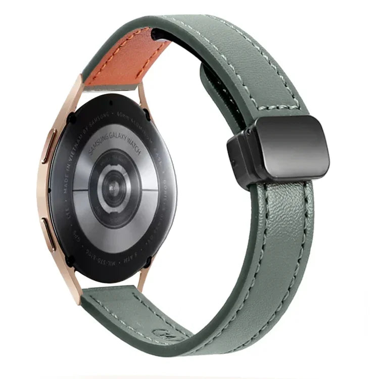 スリムマグネティックバックル20mmマイクロファイバーレザーウォッチバンド, Samsung Galaxy Watch 4 40 / 44mm用, Samsung Galaxy Watch 4 Classic 42 / 46mm用