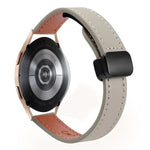 スリムマグネティックバックル20mmマイクロファイバーレザーウォッチバンド, Samsung Galaxy Watch 4 40 / 44mm用, Samsung Galaxy Watch 4 Classic 42 / 46mm用