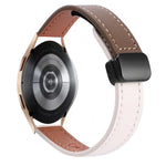 スリムマグネティックバックル20mmマイクロファイバーレザーウォッチバンド, Samsung Galaxy Watch 4 40 / 44mm用, Samsung Galaxy Watch 4 Classic 42 / 46mm用