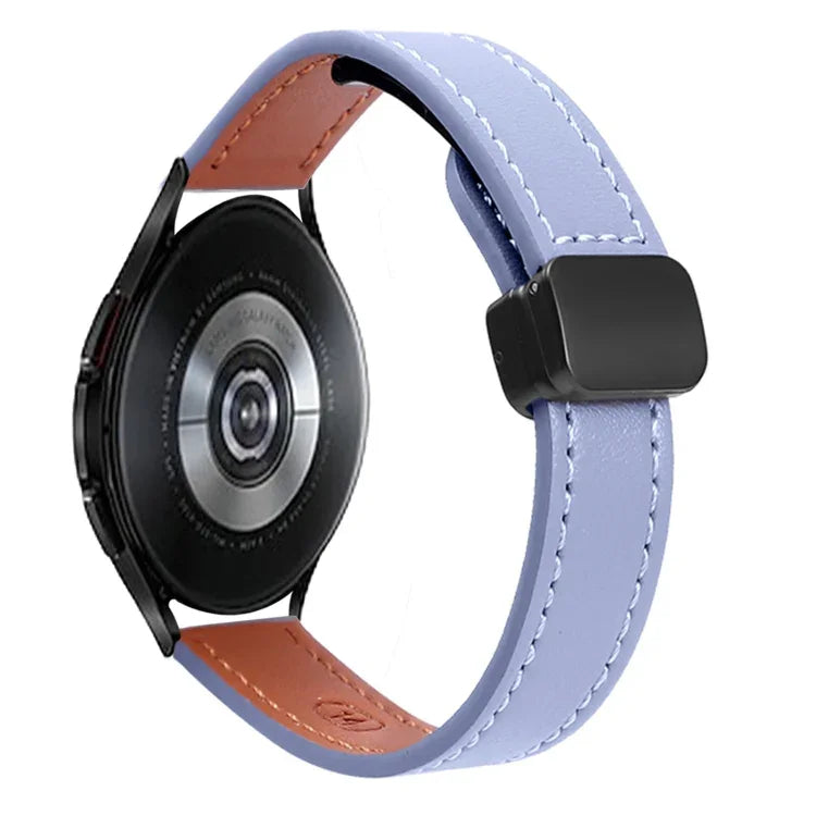 スリムマグネティックバックル20mmマイクロファイバーレザーウォッチバンド, Samsung Galaxy Watch 4 40 / 44mm用, Samsung Galaxy Watch 4 Classic 42 / 46mm用