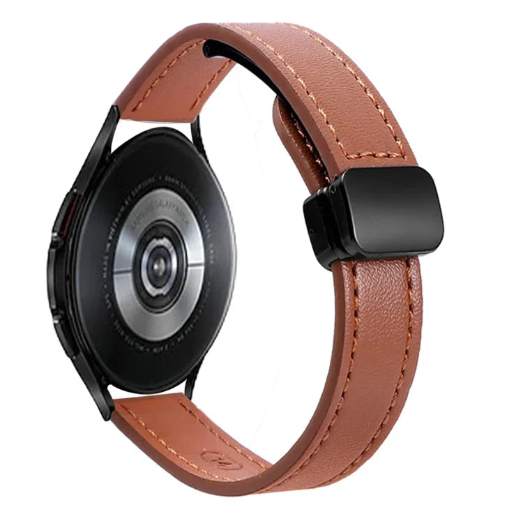 スリムマグネティックバックル20mmマイクロファイバーレザーウォッチバンド, Samsung Galaxy Watch 4 40 / 44mm用, Samsung Galaxy Watch 4 Classic 42 / 46mm用