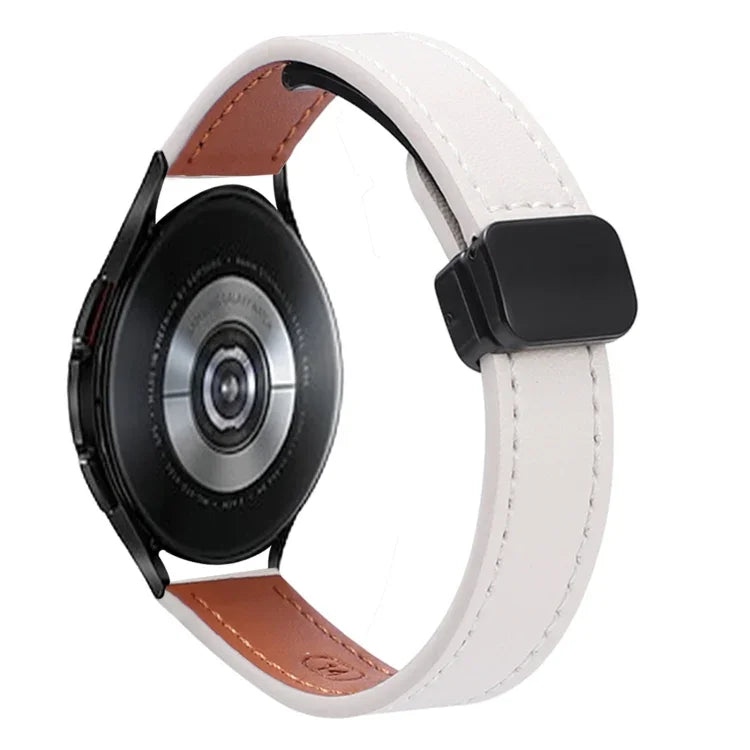 スリムマグネティックバックル20mmマイクロファイバーレザーウォッチバンド, Samsung Galaxy Watch 4 40 / 44mm用, Samsung Galaxy Watch 4 Classic 42 / 46mm用