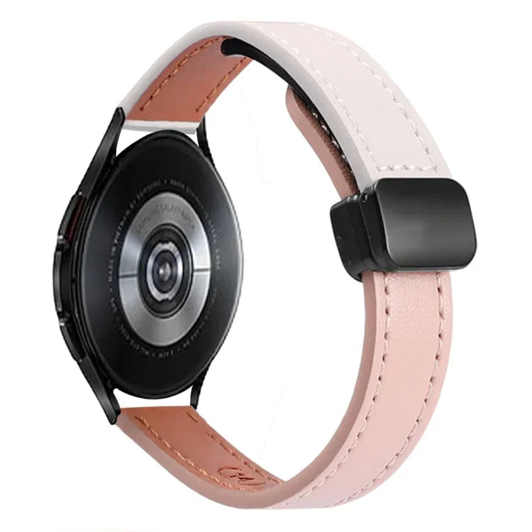 スリムマグネティックバックル20mmマイクロファイバーレザーウォッチバンド, Samsung Galaxy Watch 4 40 / 44mm用, Samsung Galaxy Watch 4 Classic 42 / 46mm用