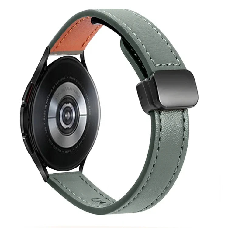 スリムマグネティックバックル20mmマイクロファイバーレザーウォッチバンド, Samsung Galaxy Watch 4 40 / 44mm用, Samsung Galaxy Watch 4 Classic 42 / 46mm用