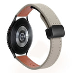 スリムマグネティックバックル20mmマイクロファイバーレザーウォッチバンド, Samsung Galaxy Watch 4 40 / 44mm用, Samsung Galaxy Watch 4 Classic 42 / 46mm用