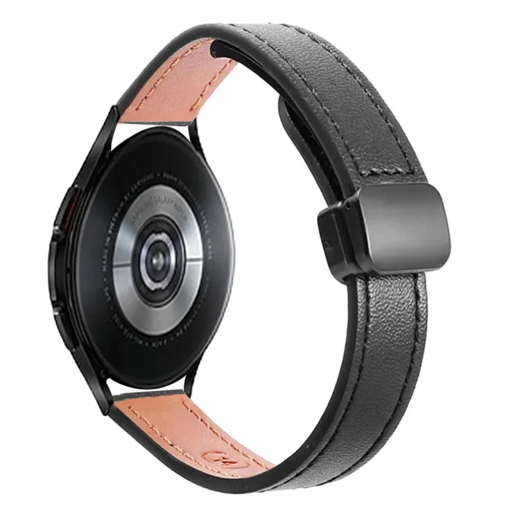 スリムマグネティックバックル20mmマイクロファイバーレザーウォッチバンド, Samsung Galaxy Watch 4 40 / 44mm用, Samsung Galaxy Watch 4 Classic 42 / 46mm用