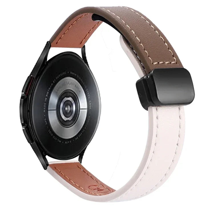 スリムマグネティックバックル20mmマイクロファイバーレザーウォッチバンド, Samsung Galaxy Watch 4 40 / 44mm用, Samsung Galaxy Watch 4 Classic 42 / 46mm用