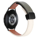 スリムマグネティックバックル20mmマイクロファイバーレザーウォッチバンド, Samsung Galaxy Watch 4 40 / 44mm用, Samsung Galaxy Watch 4 Classic 42 / 46mm用