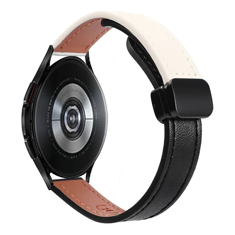 スリムマグネティックバックル20mmマイクロファイバーレザーウォッチバンド, Samsung Galaxy Watch 4 40 / 44mm用, Samsung Galaxy Watch 4 Classic 42 / 46mm用