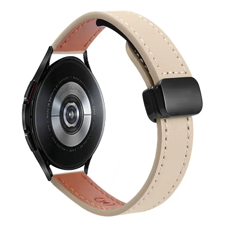 スリムマグネティックバックル20mmマイクロファイバーレザーウォッチバンド, Samsung Galaxy Watch 4 40 / 44mm用, Samsung Galaxy Watch 4 Classic 42 / 46mm用