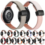 スリムマグネティックバックル20mmマイクロファイバーレザーウォッチバンド, Samsung Galaxy Watch 4 40 / 44mm用, Samsung Galaxy Watch 4 Classic 42 / 46mm用