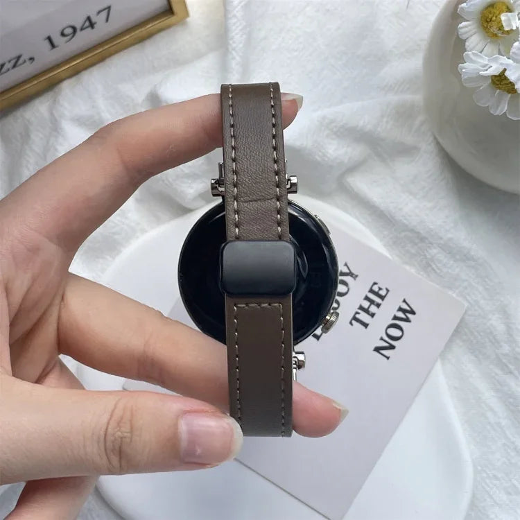 スリムマグネティックバックル20mmマイクロファイバーレザーウォッチバンド, Samsung Galaxy Watch 4 40 / 44mm用, Samsung Galaxy Watch 4 Classic 42 / 46mm用