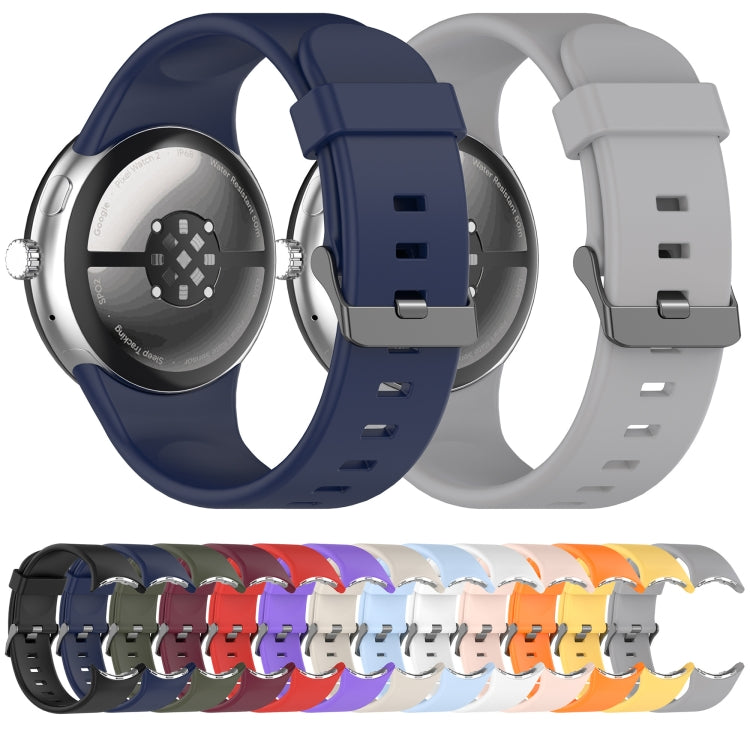 無地スポーツシリコン時計バンド、Google Pixel Watch 4 / Watch 3 45mm用