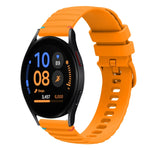 Wavy Dotted Stitched 20mm Silicone Watch Band, For Samsung Galaxy Watch FE 40mm, For Samsung Galaxy Watch 7 40 / 44mm, For Samsung Galaxy Watch 6  Cassic 43 / 47mm, For Samsung Galaxy Watch 6 40 / 44mm