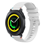 波状ドットステッチ20mmシリコンウォッチバンド、Samsung Galaxy Gear Sport用、Samsung Galaxy Watch Active 2用、Samsung Galaxy Watch3 41mm用、Samsung Galaxy Watch Active用