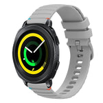 波状ドットステッチ20mmシリコンウォッチバンド、Samsung Galaxy Gear Sport用、Samsung Galaxy Watch Active 2用、Samsung Galaxy Watch3 41mm用、Samsung Galaxy Watch Active用